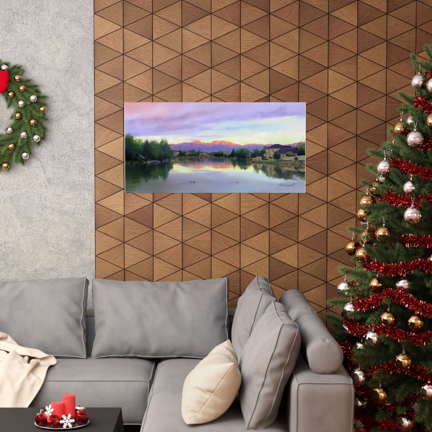 Premium Matte Print--Sunrise on Stansbury Lake, by Rod Walgamott