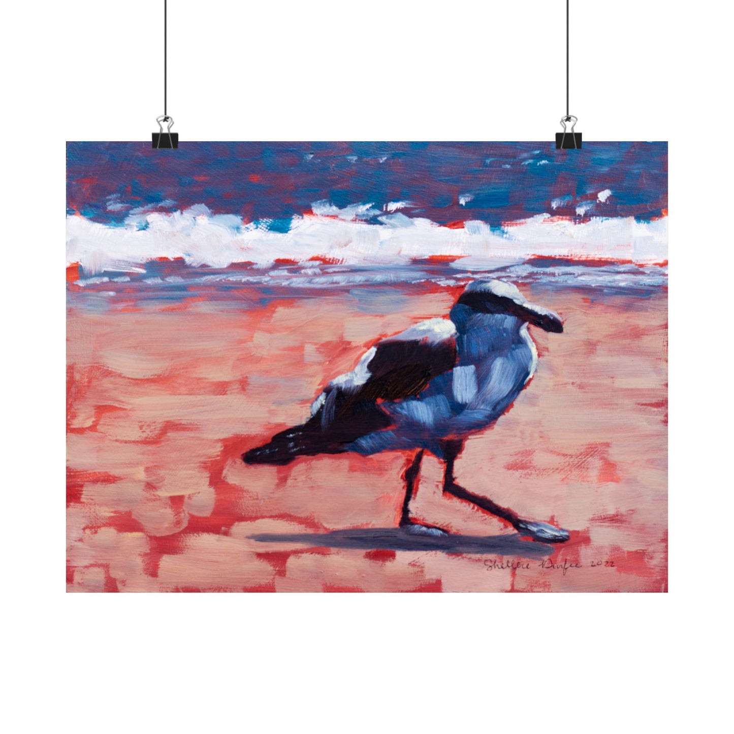 Premium Matte Print, Seagull, by Shellece Durfee