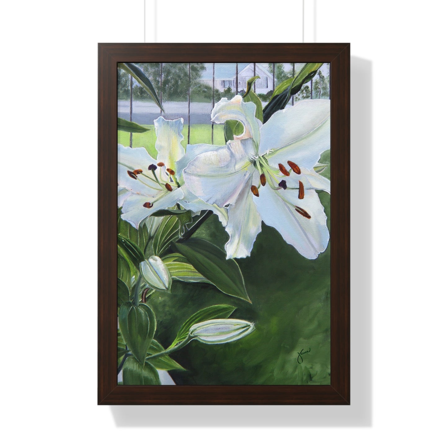 Framed Matte Print, Luscious Lilies, by Jane Autry