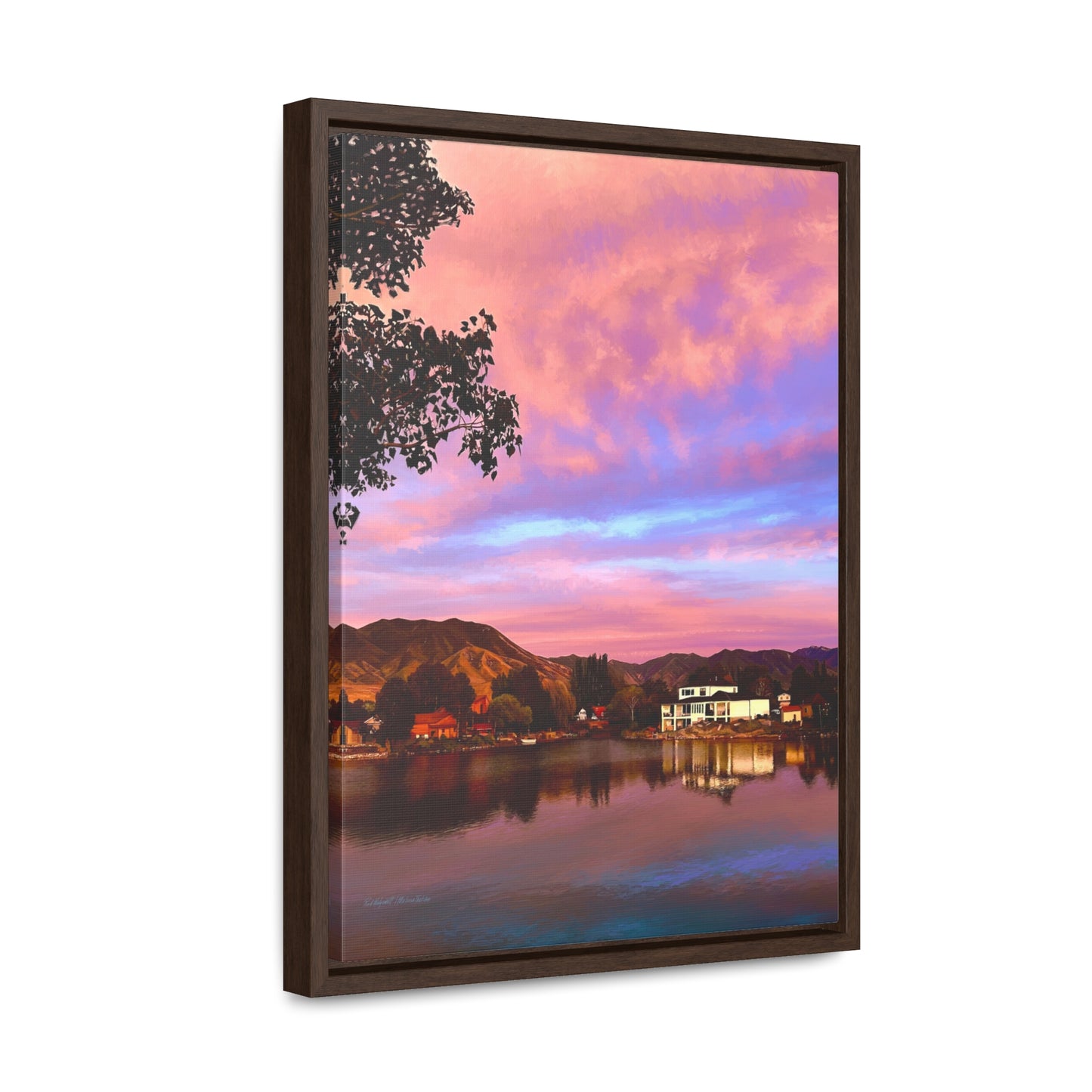 Melissa's Sunset by Rod Walgamott, Framed Canvas Wrap
