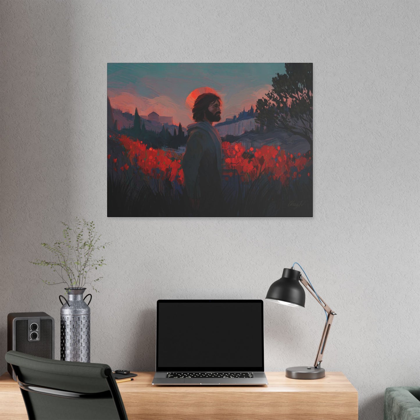 Classic Stretched Canvas, "Though as Scarlet" by Chaz Walgamott