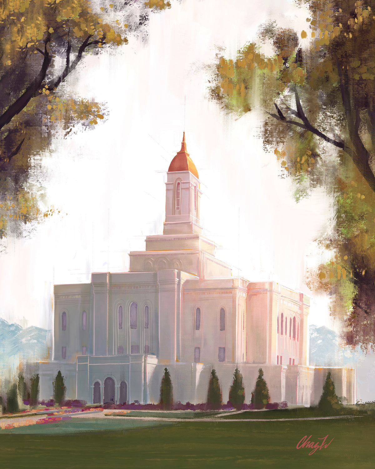 Deseret Peak Temple--Golden, by Chaz Walgamott