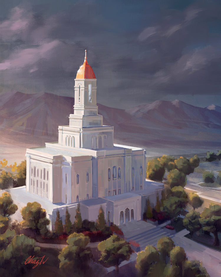 Deseret Peak Temple--After the Storm, by Chaz Walgamott