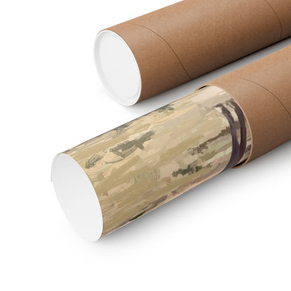 Poster - Wild Horses Fighting in Rush Valley, Utah