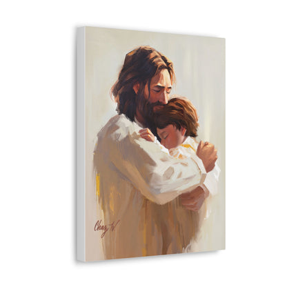 Canvas Gallery Wrap--Encircled in His Ever-loving Arms, by Chaz Walgamott