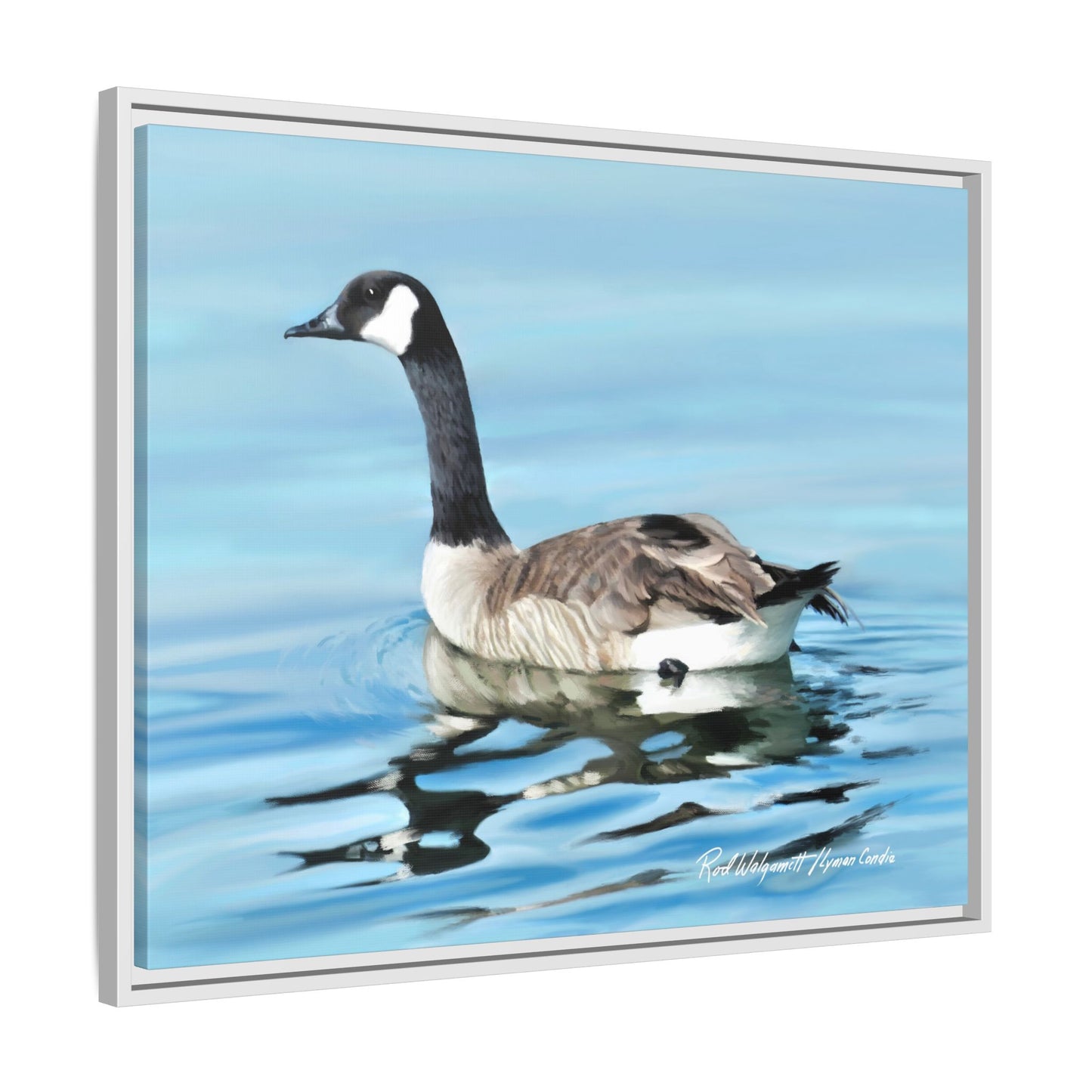 Canada Goose- Framed Matte Canvas Print