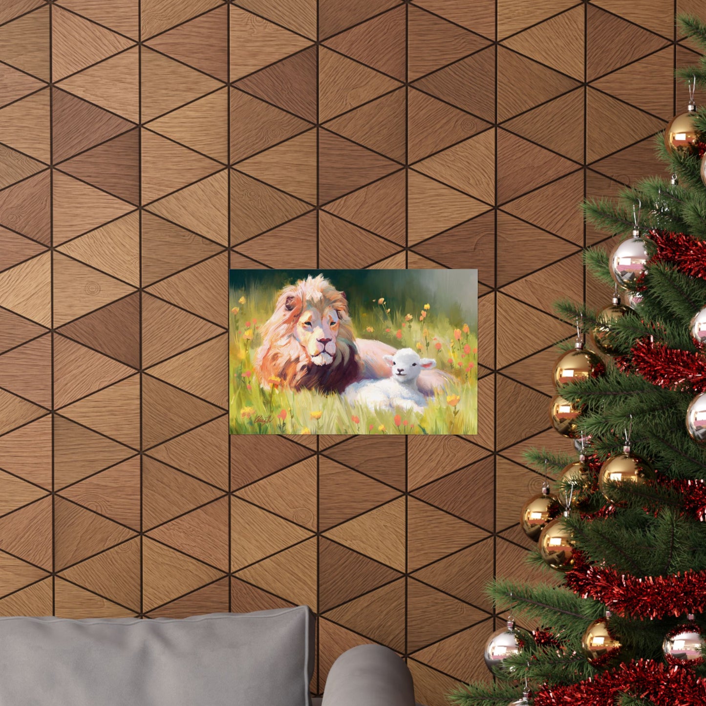 Premium Matte Print, The Lamb and the Lion, by Chaz Walgamott
