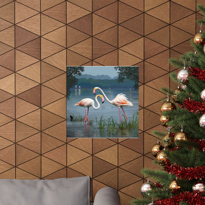 Matte Paper Print — Flamingo Dance by Rod Walgamott