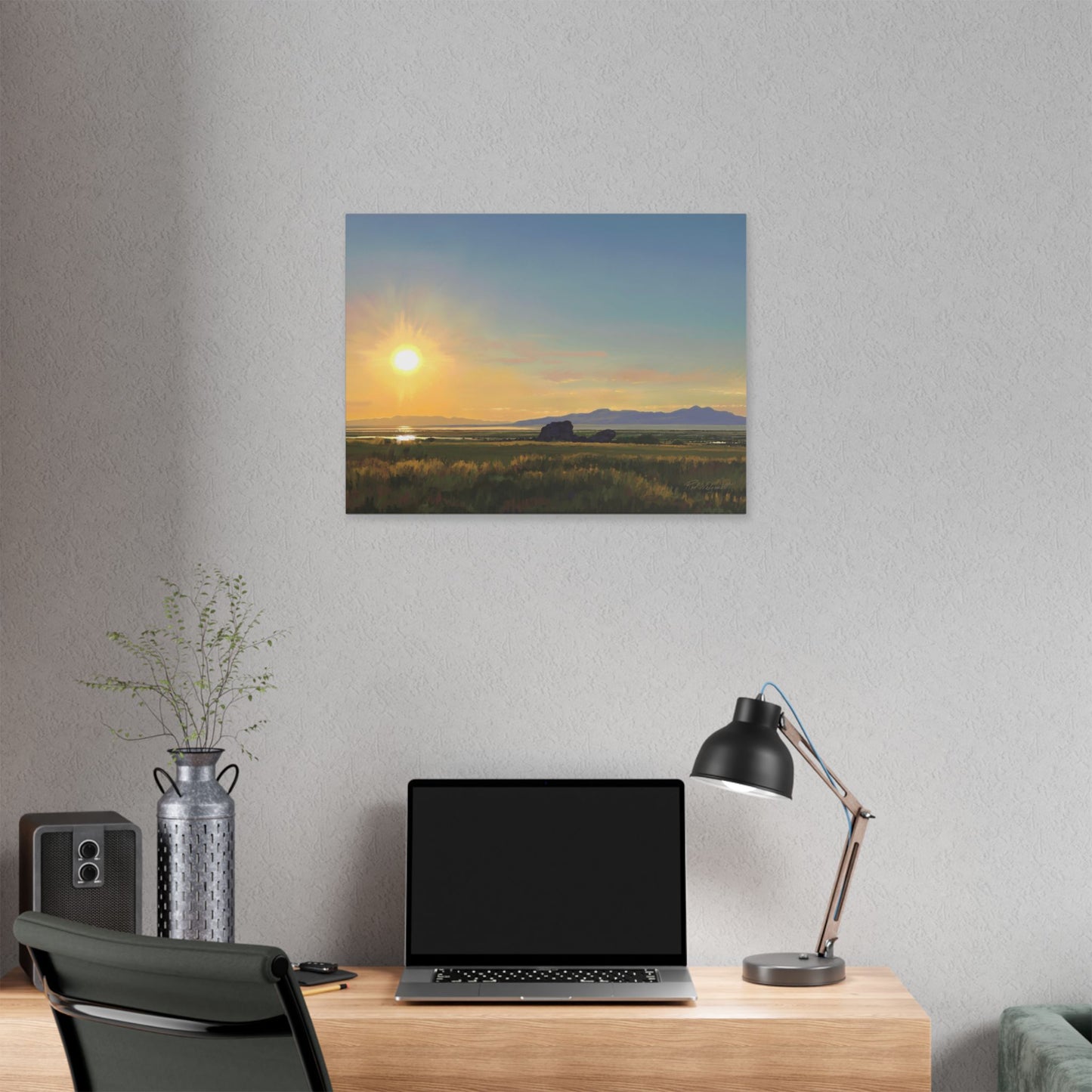 Adobe Rock Sunset, by Rod Walgamott, Gallery Wrap Canvas