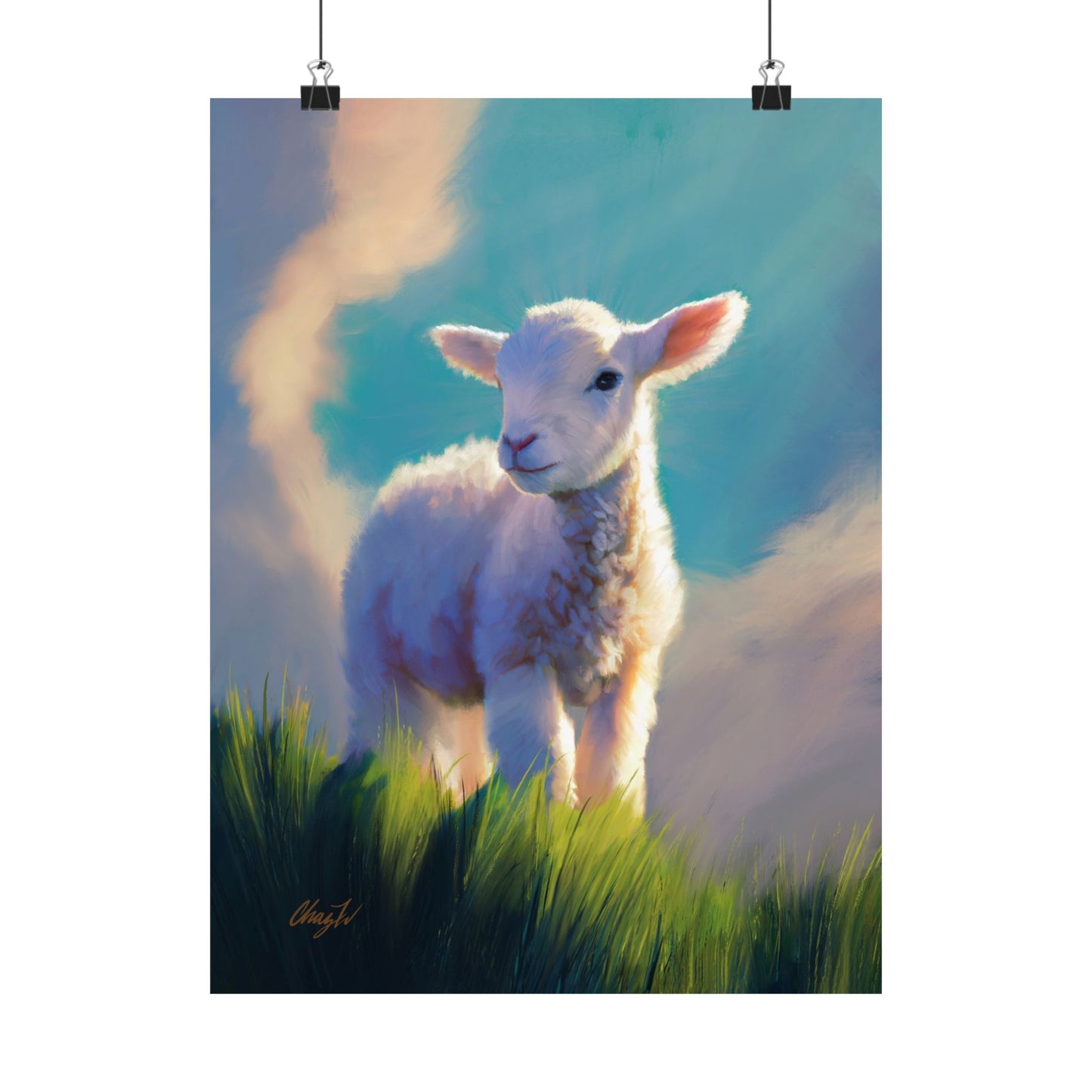 Premium Matte Print, "Without Blemish", by Chaz Walgamott