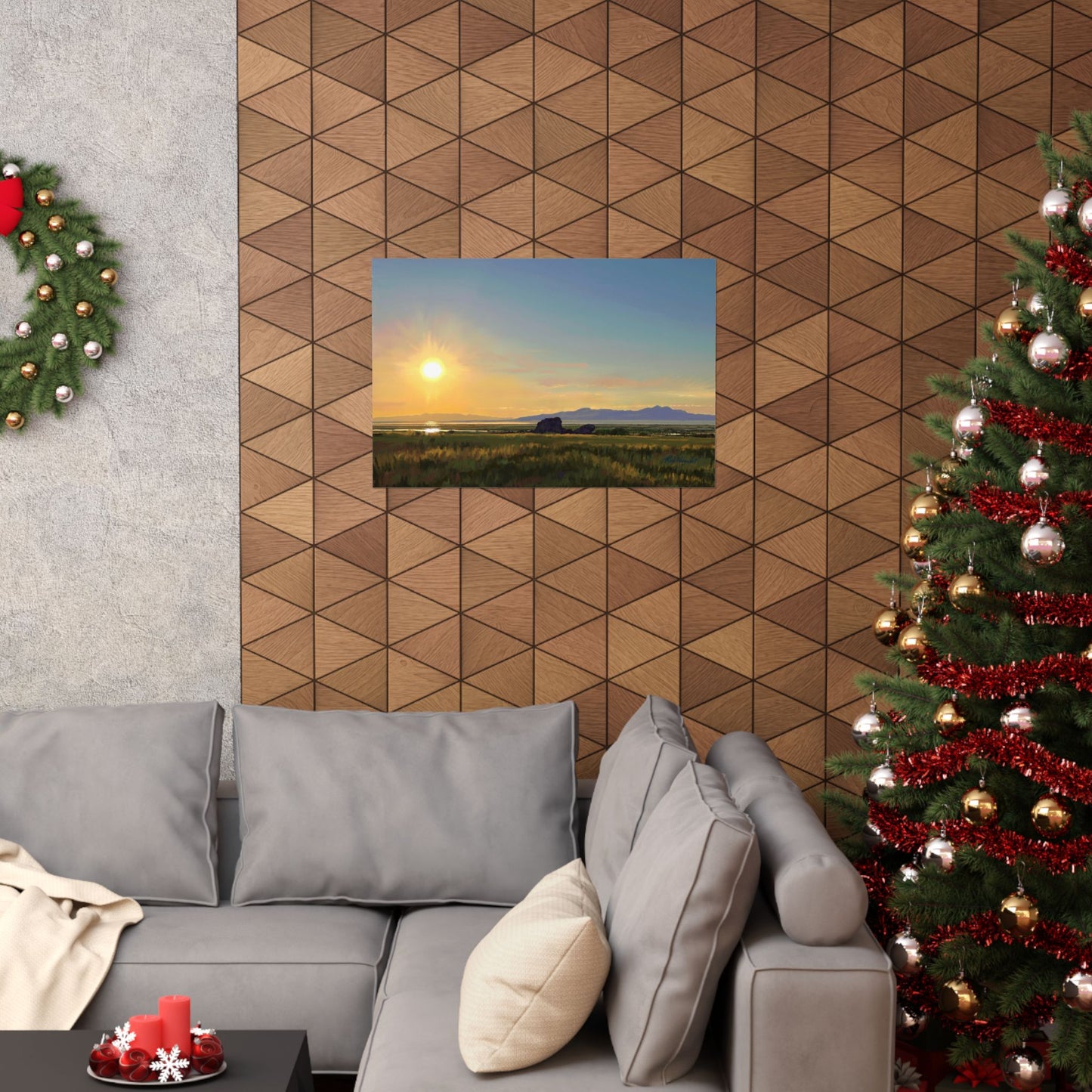 Premium Matte Print, Sunset at Adobe Rock, by Rod Walgamott