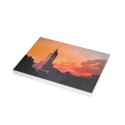 Temple Card Bundle (envelopes not included) Deseret Peak Temple-Sunset