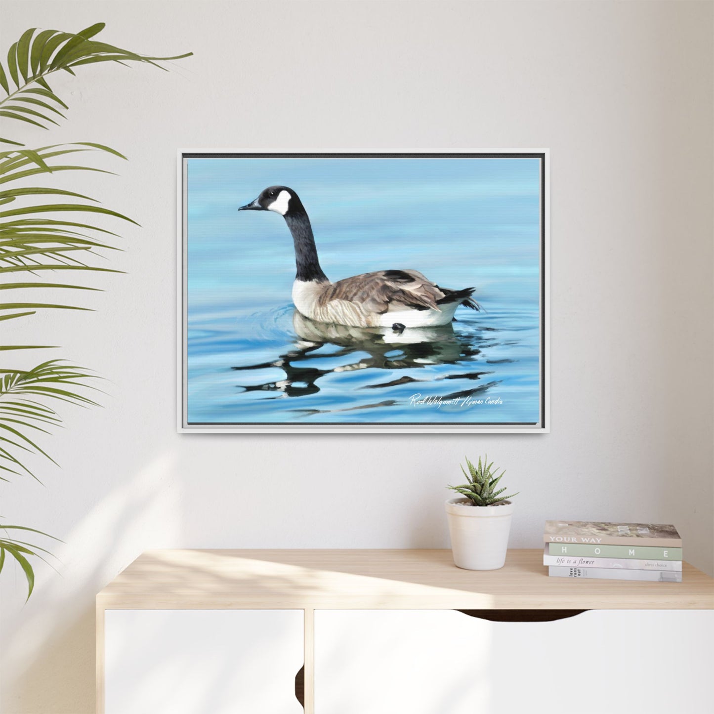 Canada Goose- Framed Matte Canvas Print