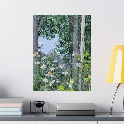 Quakies and Daisies by Jane Autry, Premium Matte Paper Print