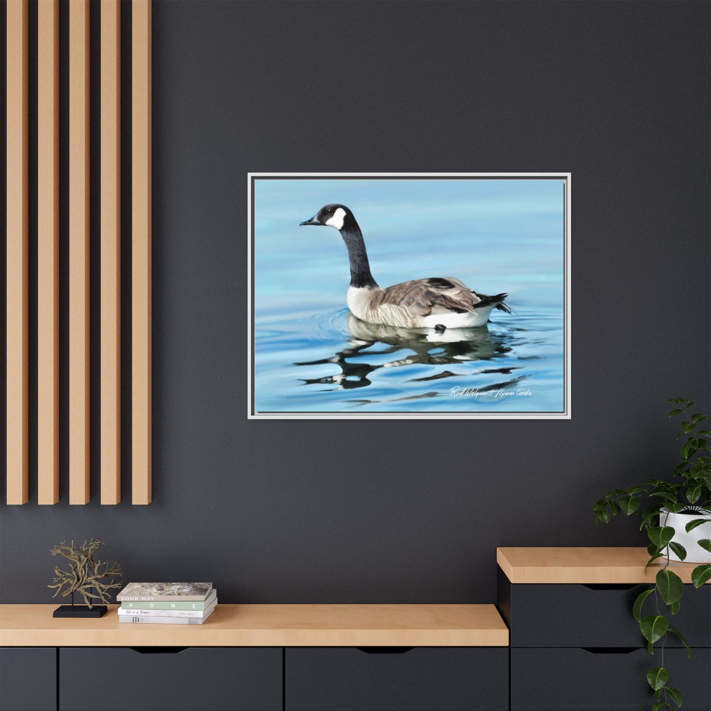 Canada Goose- Framed Matte Canvas Print