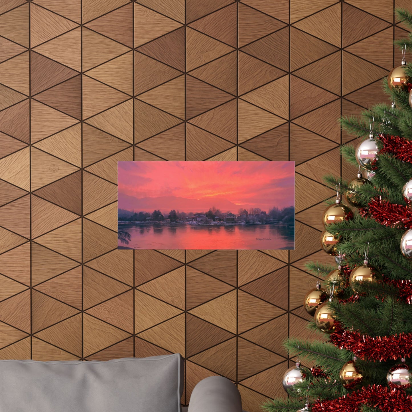 Premium Matte Print, Frosty Sunrise on Stansbury Lake, by Rod Walgamott