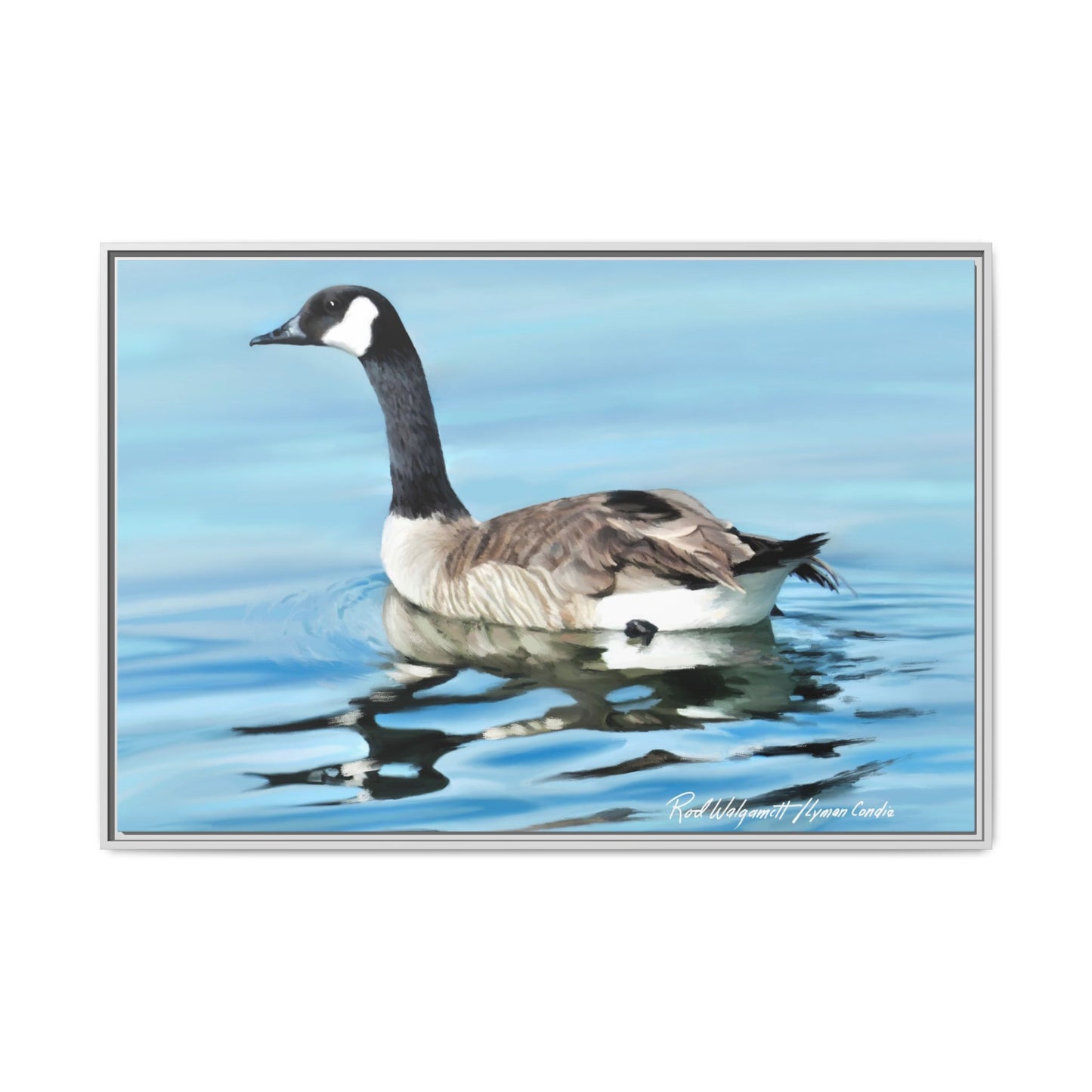 Canada Goose- Framed Matte Canvas Print