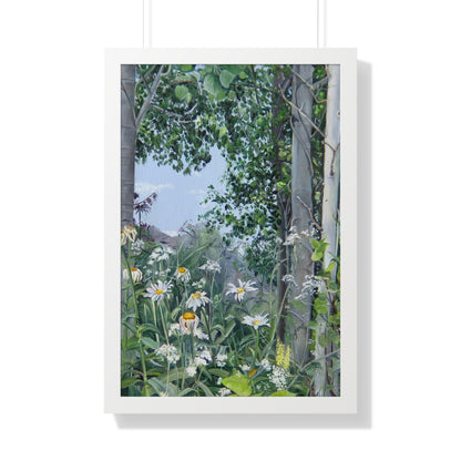 Quakies and Daisies by Jane Autry, Framed Matte Paper Print