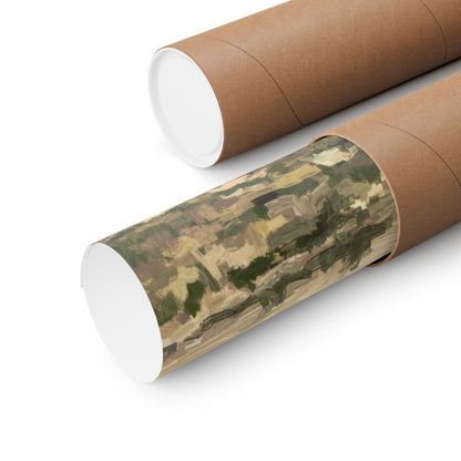 Poster - Wild Horses Fighting in Rush Valley, Utah