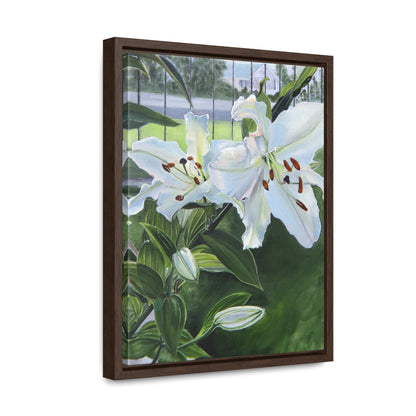 "Luscious Lilies" by Jane Autry-Framed canvas Wrap