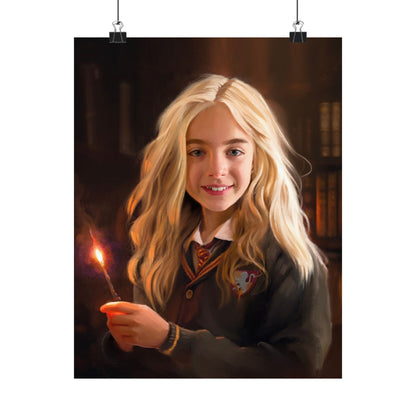 Premium Matte Print, "Willa Mae Walgamott at Hogwarts, by Chaz Walgamott