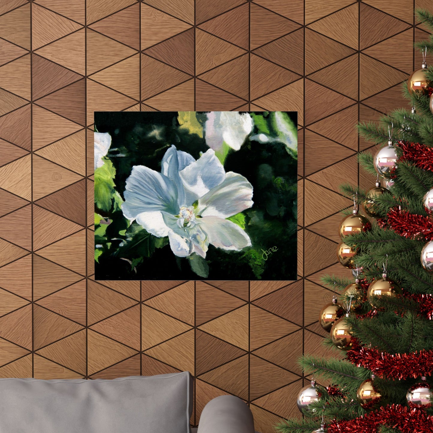 White Rose of Sharon, by Jane Autry--Premium Matte Print