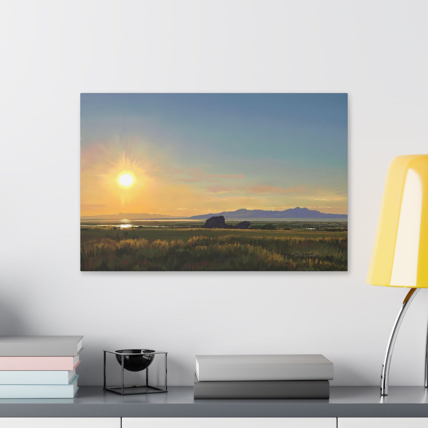 Adobe Rock Sunset, by Rod Walgamott, Gallery Wrap Canvas