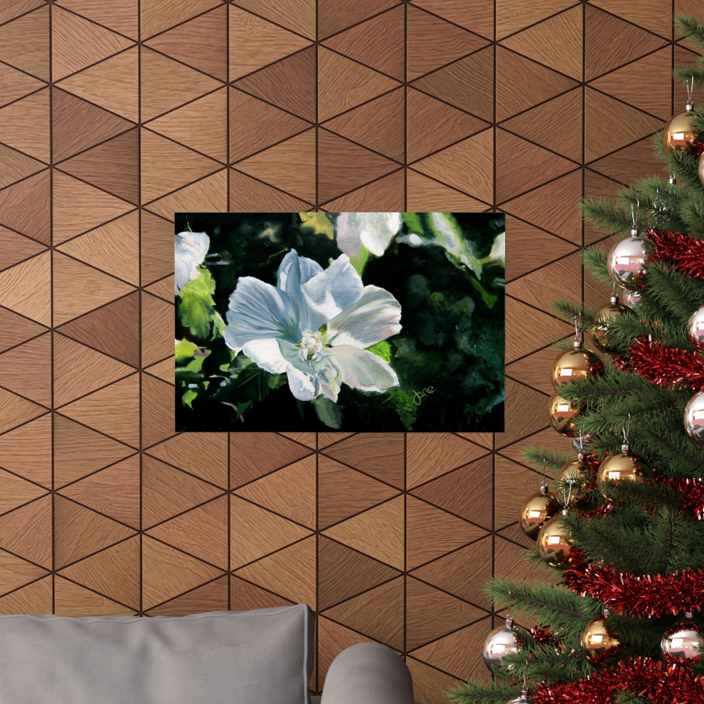 White Rose of Sharon, by Jane Autry--Premium Matte Print