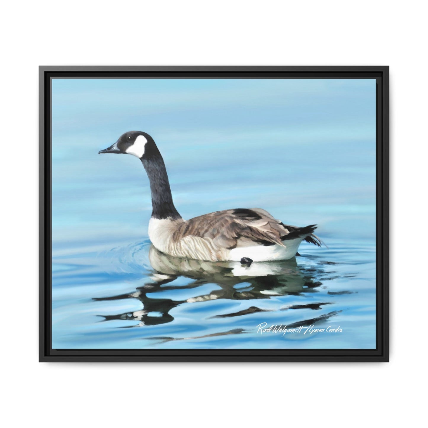 Canada Goose- Framed Matte Canvas Print