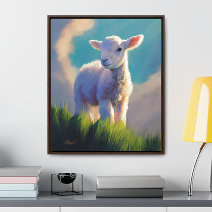Framed canvas Wrap, Without Blemish, by Chaz Walgamott