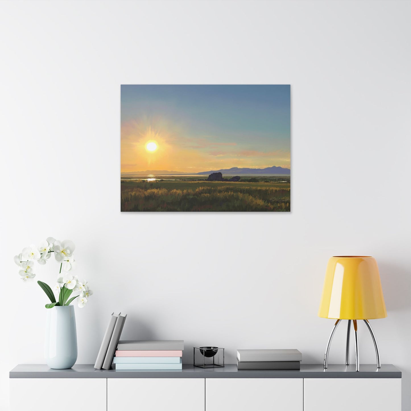 Adobe Rock Sunset, by Rod Walgamott, Gallery Wrap Canvas