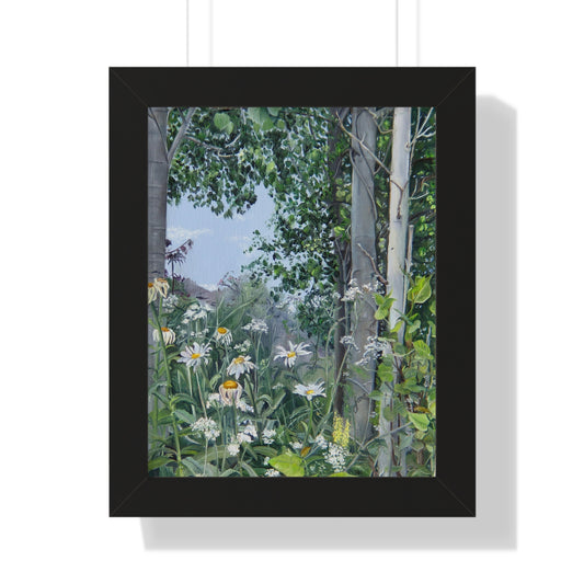 Quakies and Daisies by Jane Autry, Framed Matte Paper Print