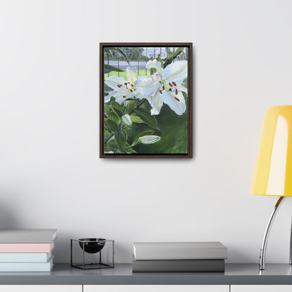 "Luscious Lilies" by Jane Autry-Framed canvas Wrap