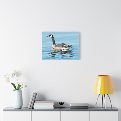 Canvas Gallery Wrap, Canada Goose on Stansbury Lake , by  Rod Walgamott