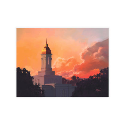 Temple Card Bundle (envelopes not included) Deseret Peak Temple-Sunset