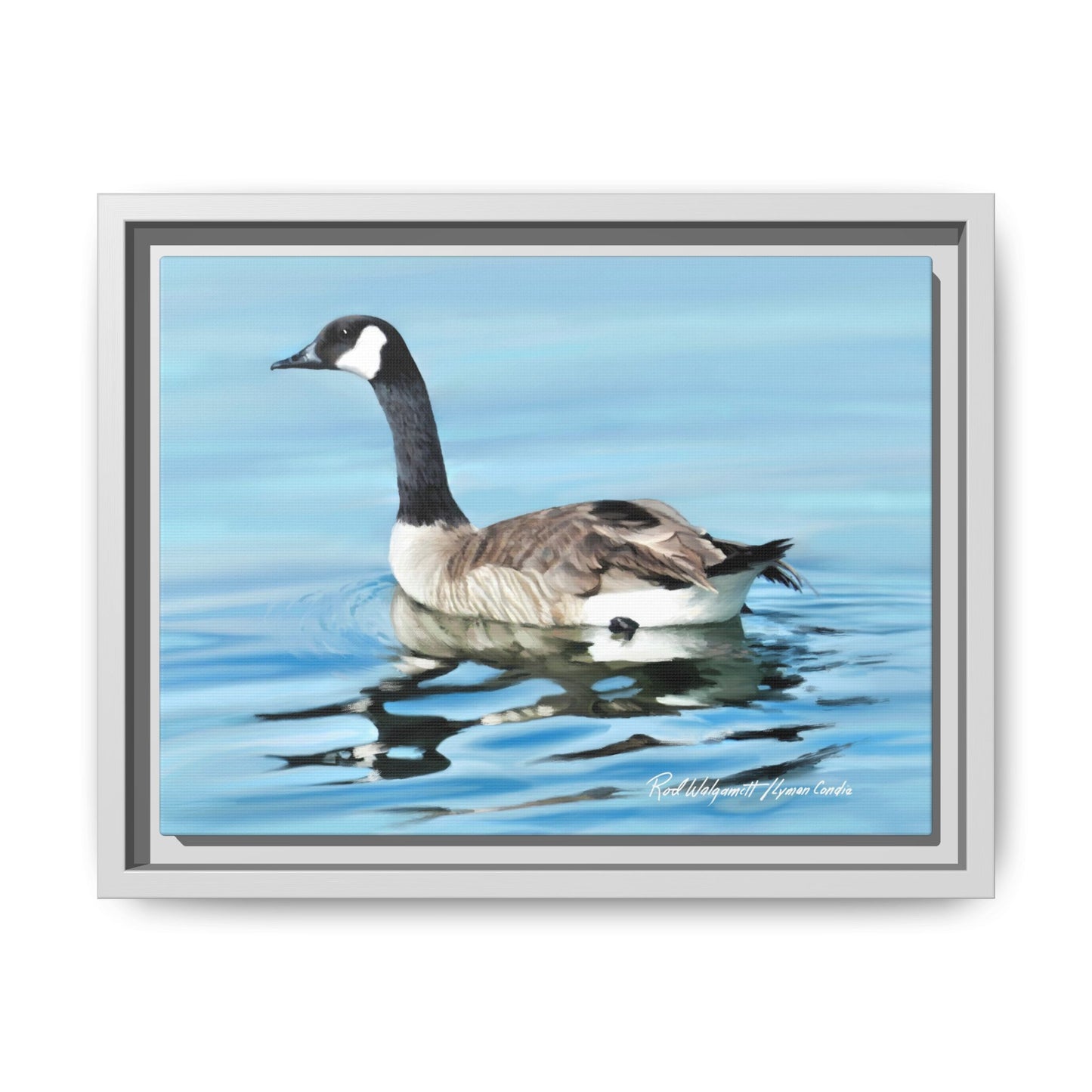 Canada Goose- Framed Matte Canvas Print