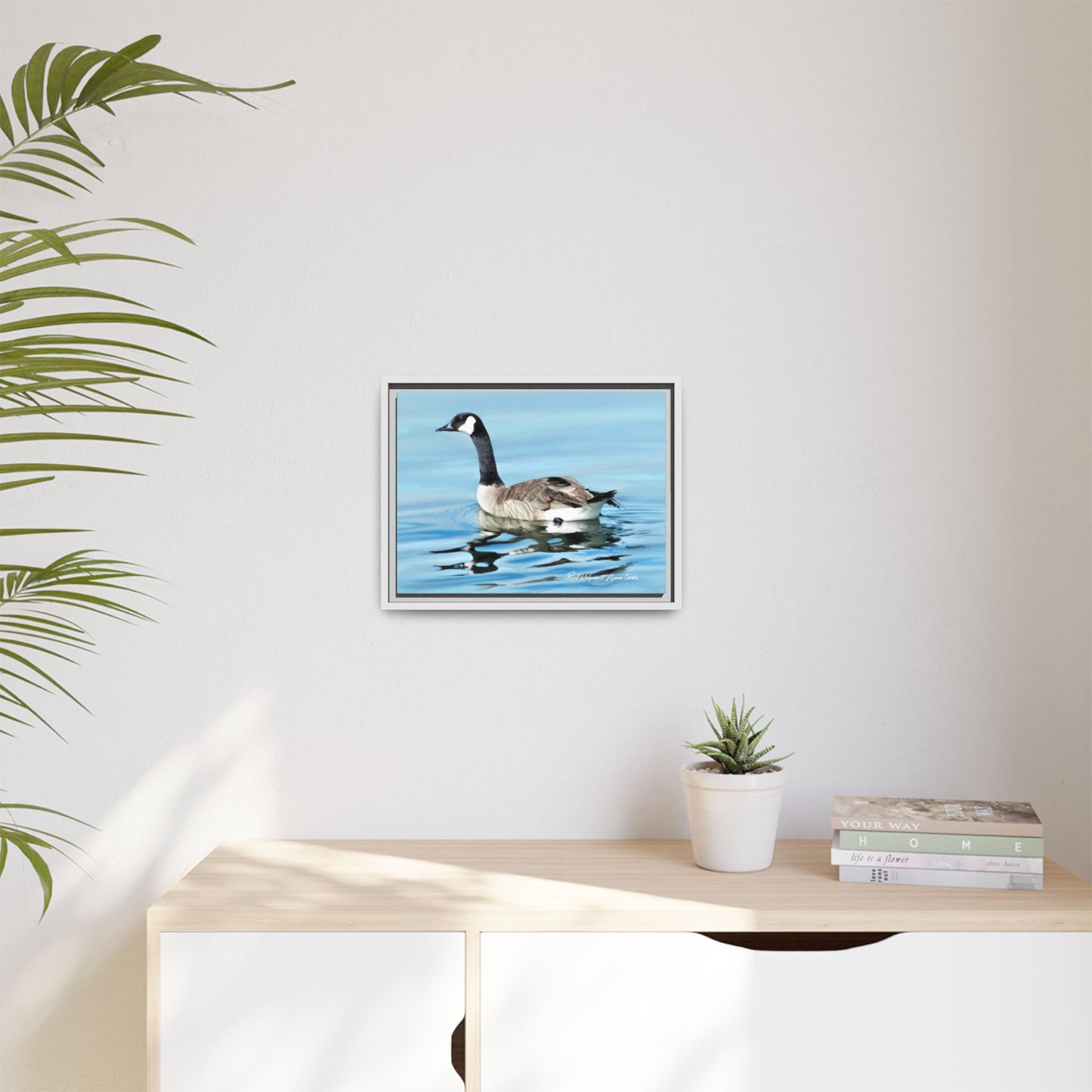 Canada Goose- Framed Matte Canvas Print