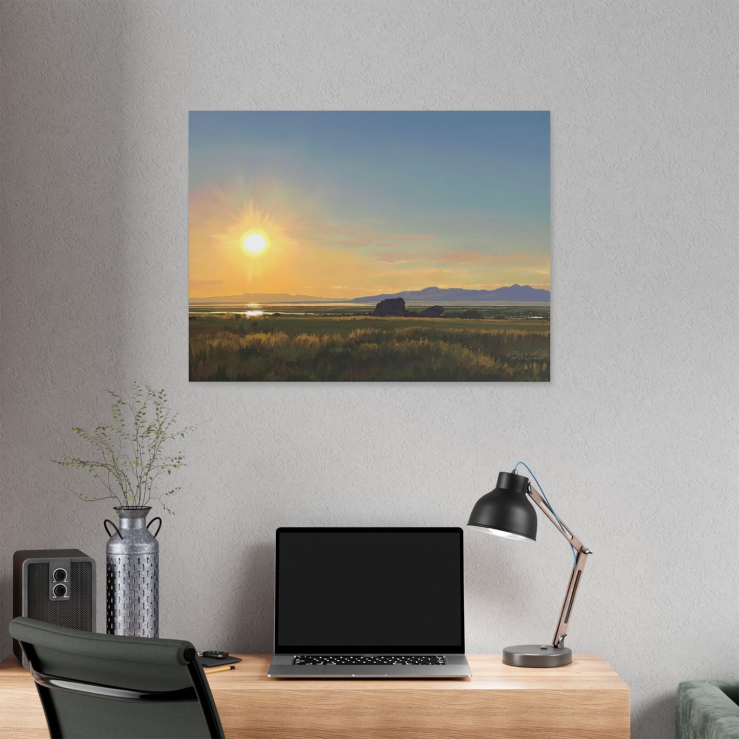 Adobe Rock Sunset, by Rod Walgamott, Gallery Wrap Canvas