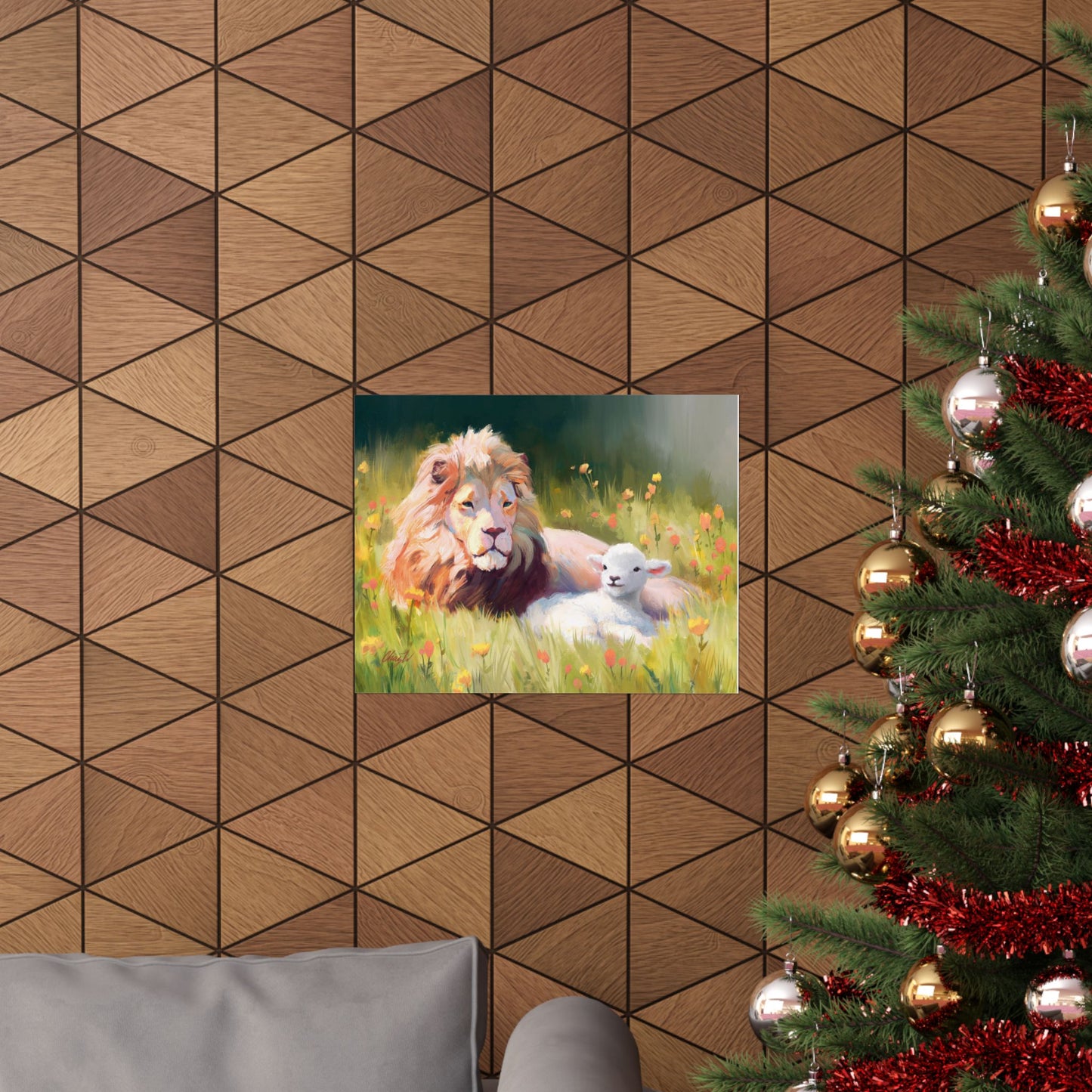 Premium Matte Print, The Lamb and the Lion, by Chaz Walgamott