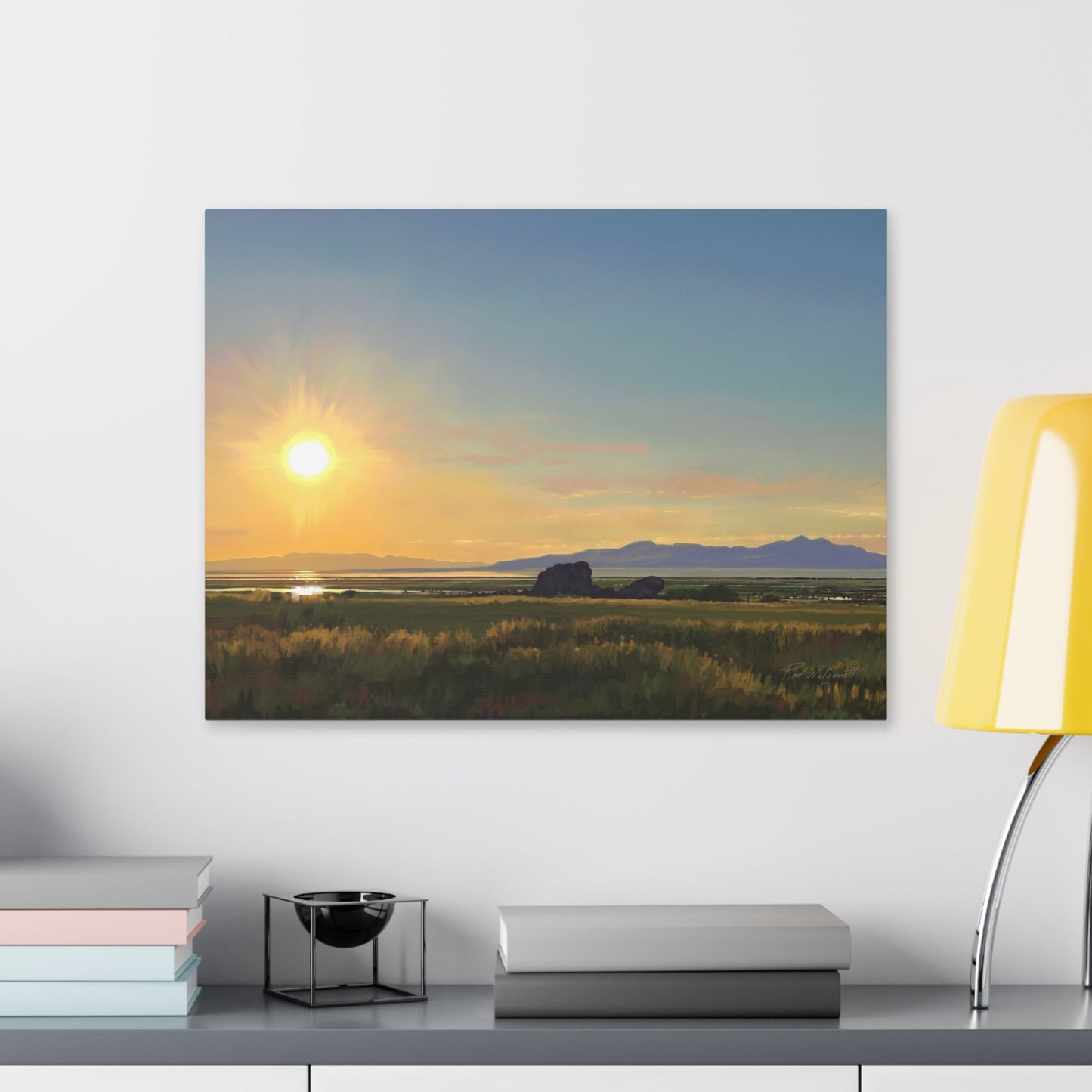 Adobe Rock Sunset, by Rod Walgamott, Gallery Wrap Canvas