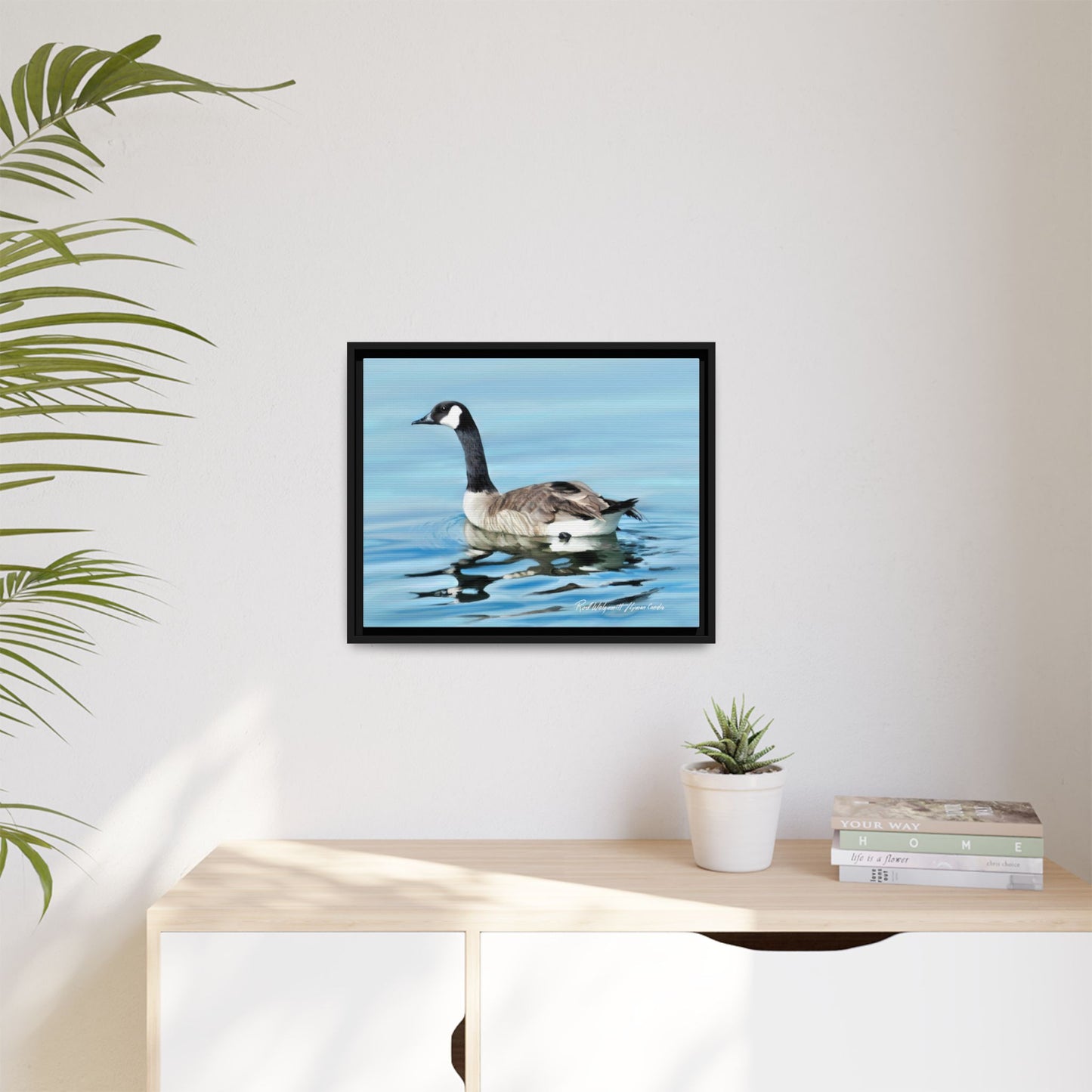 Canada Goose- Framed Matte Canvas Print