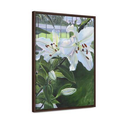 "Luscious Lilies" by Jane Autry-Framed canvas Wrap