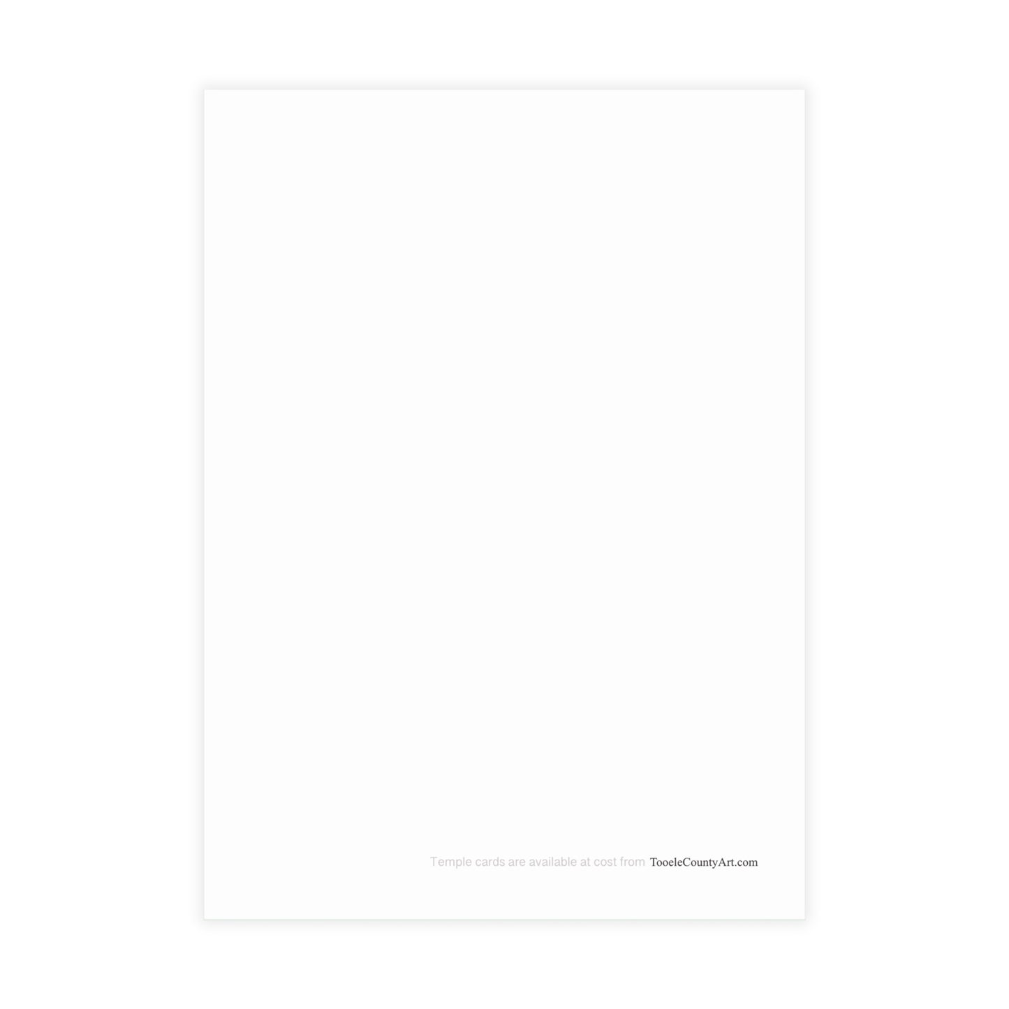 Temple Card Bundle (envelopes not included) Deseret Peak Temple-Spring Flowers