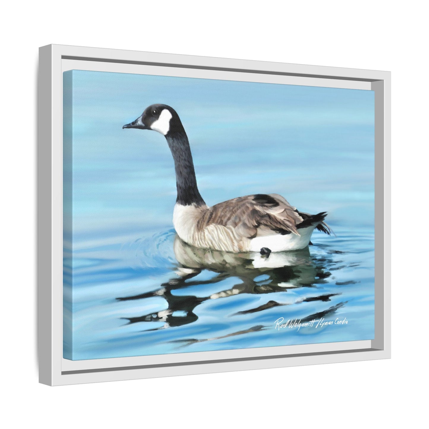 Canada Goose- Framed Matte Canvas Print