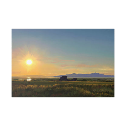 Adobe Rock Sunset, by Rod Walgamott, Gallery Wrap Canvas