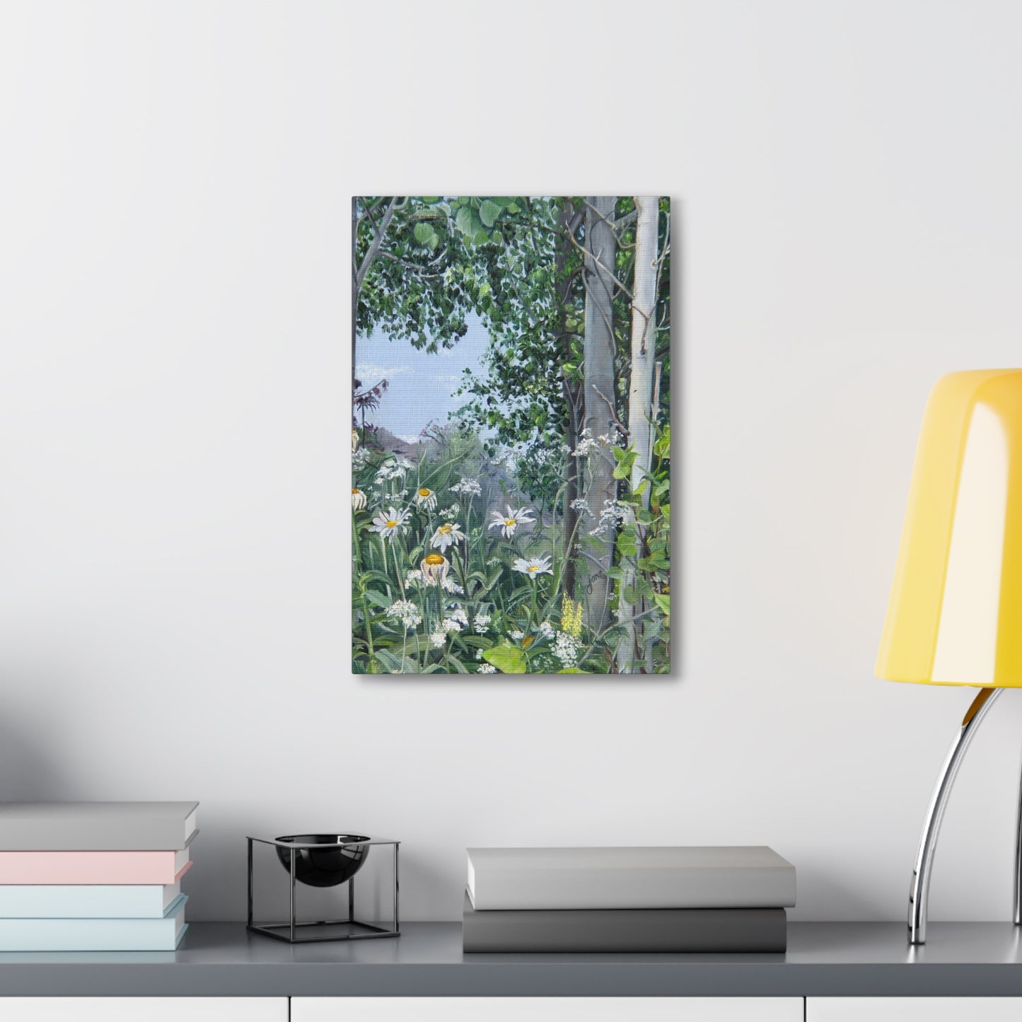 Quakies and Daisies by Jane Autry, Canvas Gallery Wrap