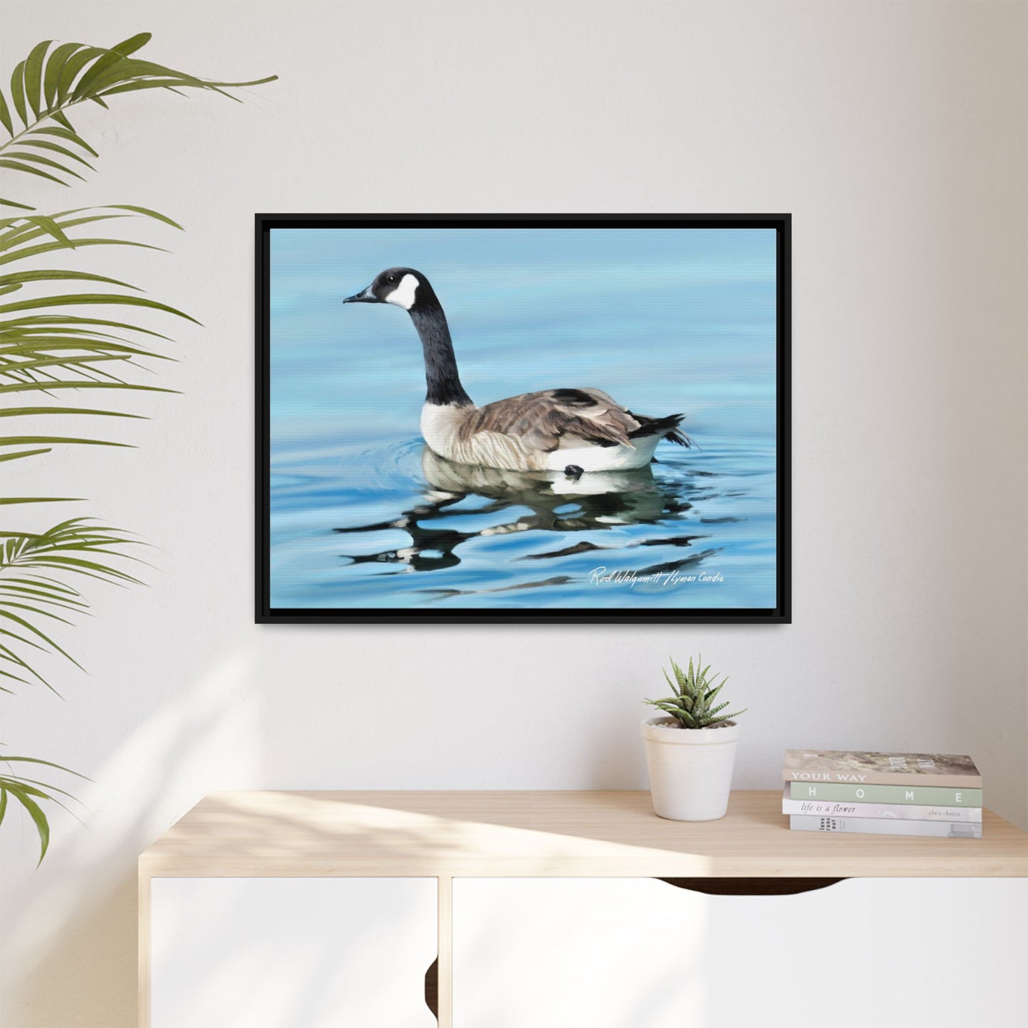 Canada Goose- Framed Matte Canvas Print