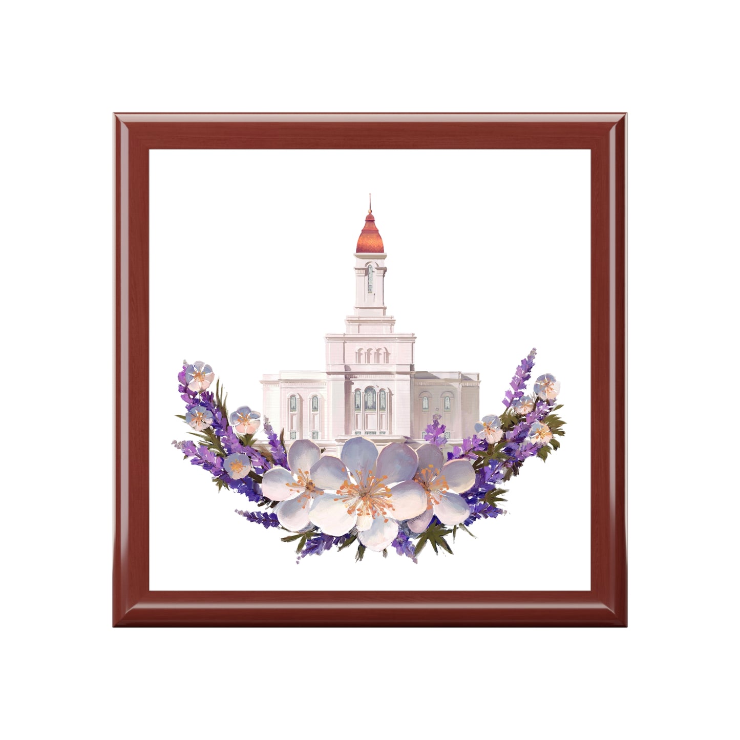 Jewelry Box featuring Deseret Peak Temple--Wreath, by Chaz Walgamott