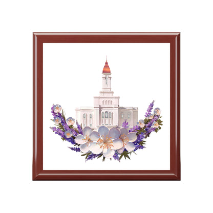 Jewelry Box featuring Deseret Peak Temple--Wreath, by Chaz Walgamott