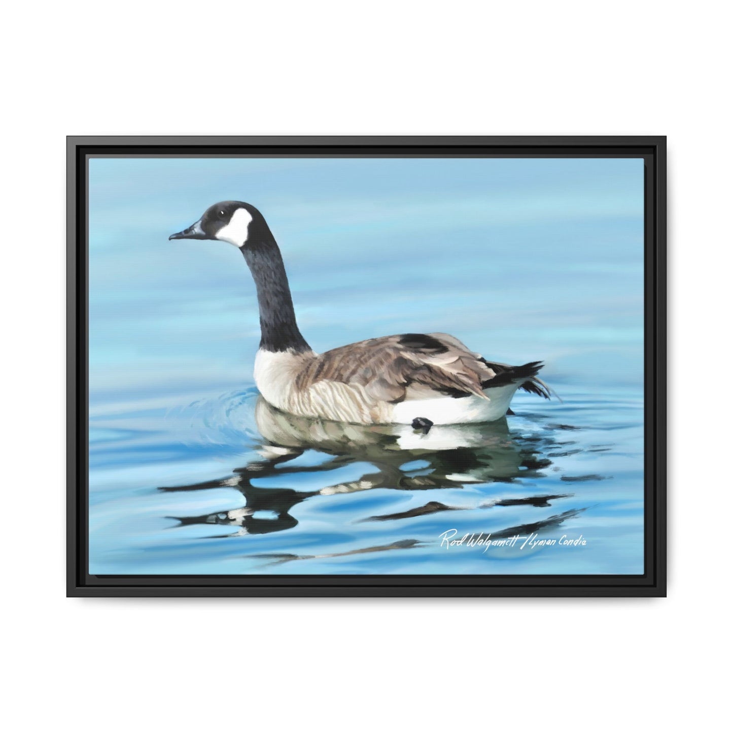 Canada Goose- Framed Matte Canvas Print